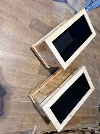 Jardineras de madera rústica con ruedas