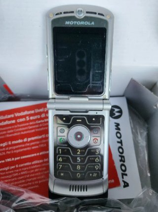 Motorola RAZR V3 Argento/blu