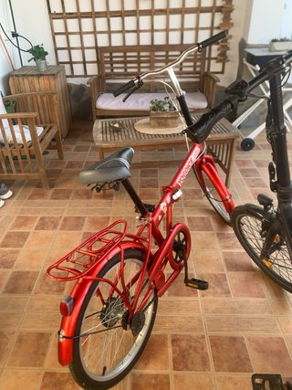 Bicicleta plegable roja YOGOICE