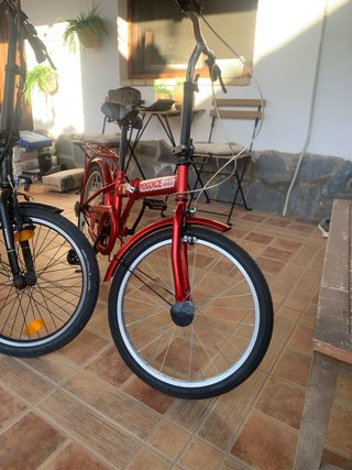 Bicicleta plegable roja YOGOICE