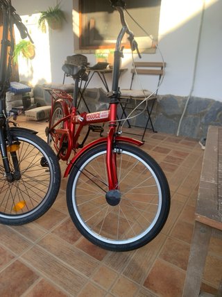 Bicicleta plegable roja YOGOICE