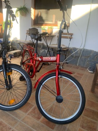 Bicicleta plegable roja YOGOICE