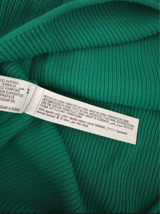 Jersey sin mangas Massimo Dutti verde S Oversize