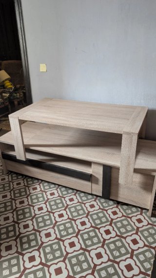 Conjunto mueble TV y mesa