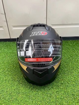 Casco Moto Modular BLD Negro Dorado
