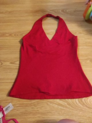 Camiseta roja halter
