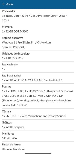 Portátil Lenovo Thinkpad T14 Gen 6 Negro
