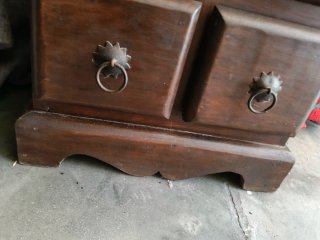 Mueble colonial madera teca con cajones