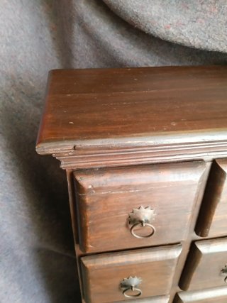 Mueble colonial madera teca con cajones