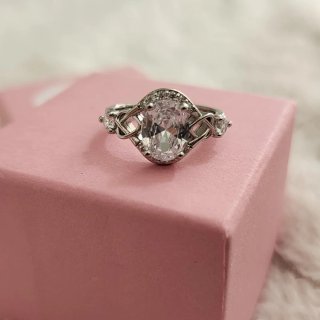 Anillo Plata 925 Ovalado Circonitas