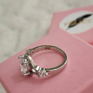 Anillo Plata 925 Ovalado Circonitas