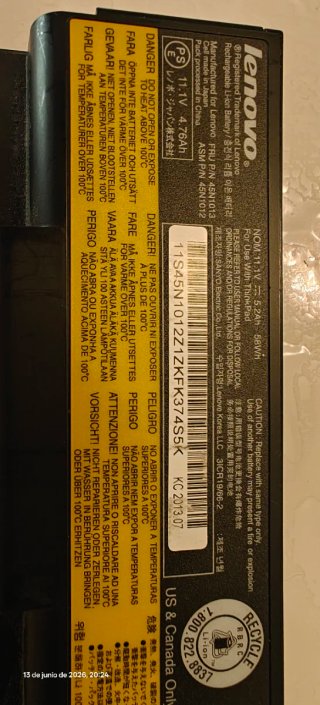Batería Lenovo ThinkPad T430/T430i Sanyo