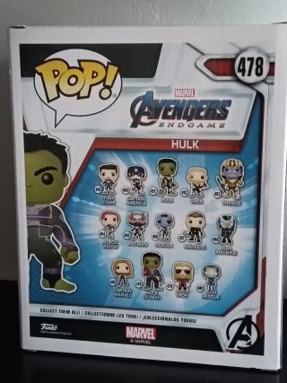 Funko Pop Hulk Endgame Grande #478
