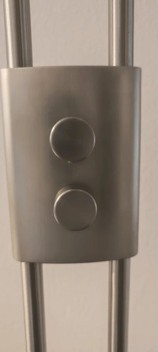 Lámpara Pie LED Lectura Flexo Plata