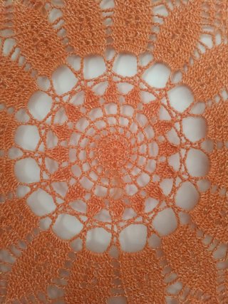Atrapasueños crochet artesanal coral