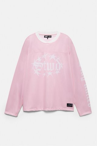 Camiseta Pull&Bear Rosa Estampada