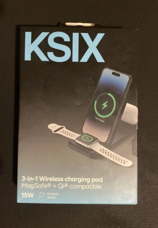 Cargador Inalámbrico Ksix 3 en 1 MagSafe/Qi