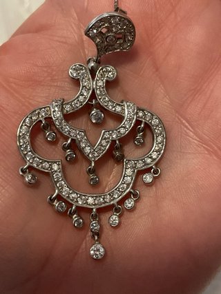 Conjunto pendientes y colgante plata