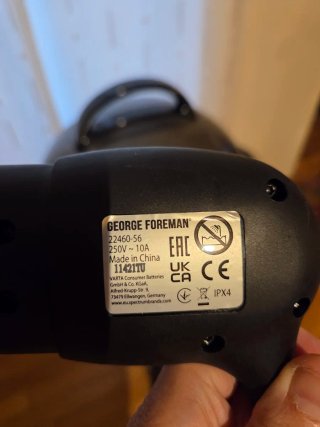 BARBACOA ELÉCTRICA GEORGE FOREMAN SEMINUEVA