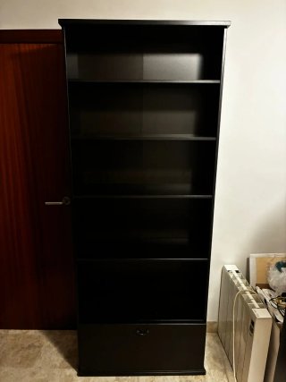 Estantería IKEA Negra Madera Maciza