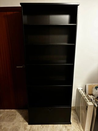 Estantería IKEA Negra Madera Maciza