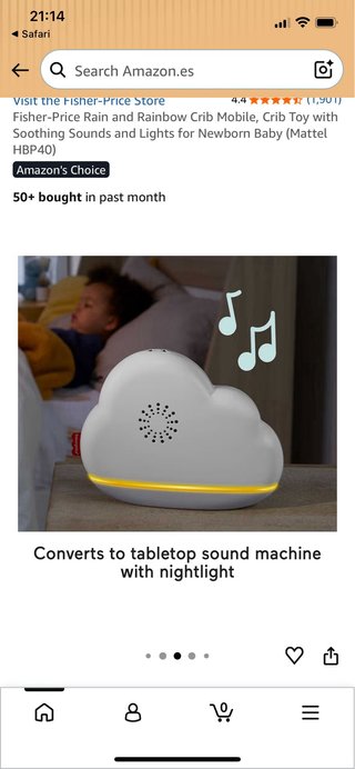 Móvil Cuna Fisher Price Lluvia Arcoíris