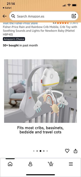 Móvil Cuna Fisher Price Lluvia Arcoíris