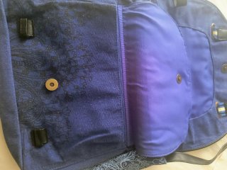 Bolso bandolera Desigual azul y multicolor