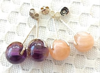 Pendientes Plata 925 Minerales Naturales