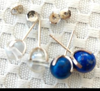 Pendientes Plata 925 Minerales Naturales