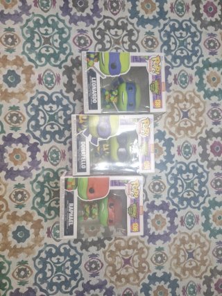 3 Figuras Funko Pop Tortugas Ninja