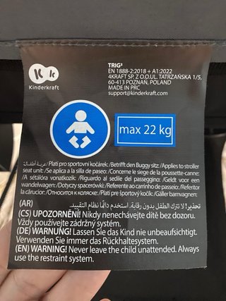 Silla de paseo Kinderkraft TRIG 3