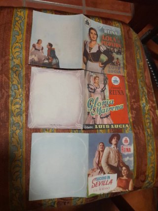 3 Programas Mano Cine Juanita Reina Dobles