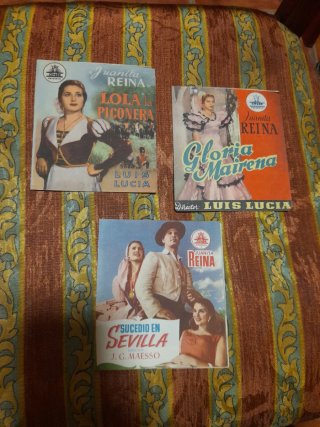 3 Programas Mano Cine Juanita Reina Dobles