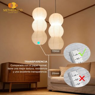 Pantallas de Lámpara de Techo Papel METHEDEECO