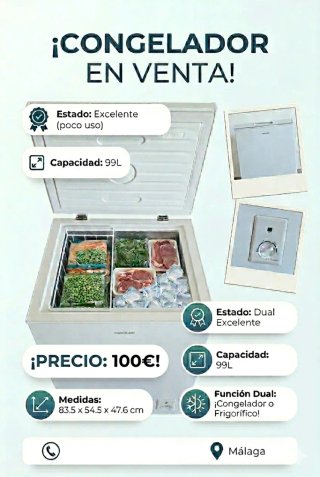 Congelador Horizontal 99L