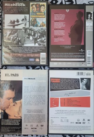 Lote 10 DVDs Alfred Hitchcock: Películas y Series.