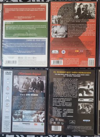 Lote 10 DVDs Alfred Hitchcock: Películas y Series.