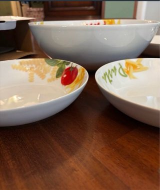Set 5 ciotole pasta ceramica