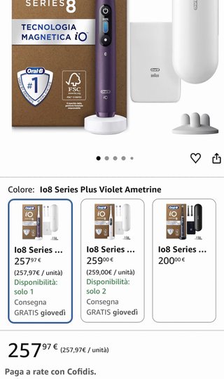 Oral-B IO 8 Spazzolino Elettrico Viola