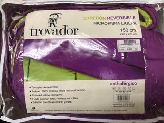 Edredón reversible microfibra 150cm