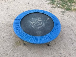 Saltarín azul para niños