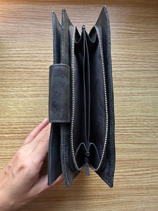 Billetera Cuero Vélez Negra