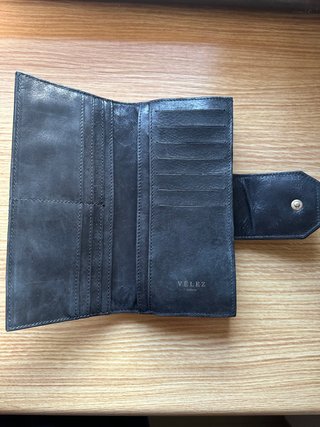 Billetera Cuero Vélez Negra