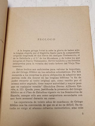 'Gramática de griego bíblico', A. Vidal (1962)