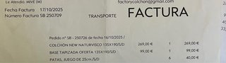 Somier 135cm con 6 patas #somier #cama