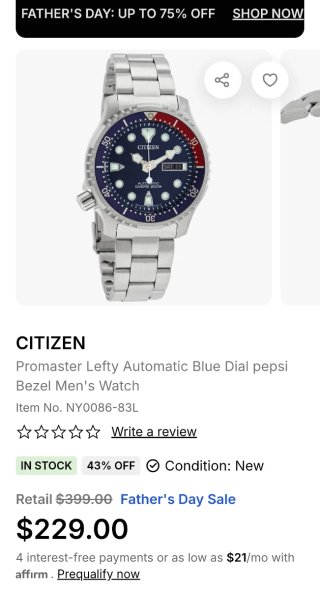 Citizen Promaster Automático - Reloj de Buceo