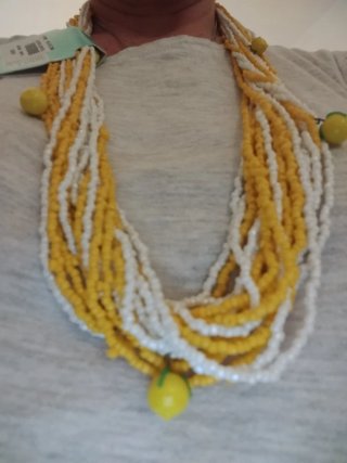 Collana Sartoria Positano bianche e gialle