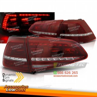 Faros traseros intermitente dinámico LED rojo y b