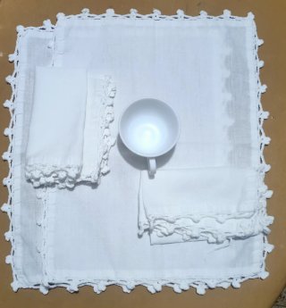 Tovaglioli o tovaglie antiche. Tovaglioli antichi.